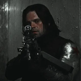 😐 Winter Soldier оружие, пистолет, солдат, фильм, персонаж, экшн telegram sticker