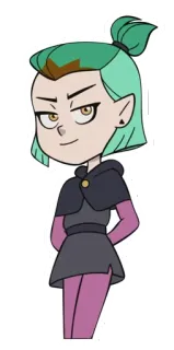 😈 Amity Blight The Owl House hoạt hình, phù thủy, anime, nhân vật, cú mèo, nhà telegram sticker