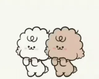 ⭐ Kartun, Lucu, Anak anjing, Anjing, Kawaii, Binatang telegram sticker