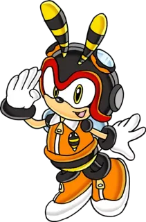 🐝 Charmy Bee sonic, charmy, lebah, kartun, karakter telegram sticker