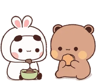 🍞 fofo, animal, urso, panda, coelho whatsapp sticker