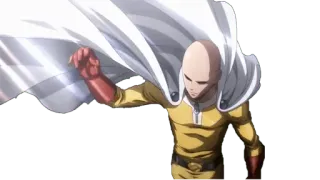 ✊ Saitama One-Punch Man anime, one punch man, saitama, héroe, superhéroe, calvo telegram sticker