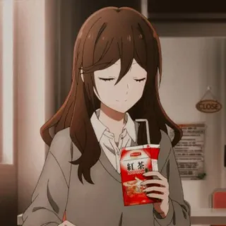 🎟 紅茶 Anime, Chica, Té, Bebida, Kawaii, Japonés telegram sticker