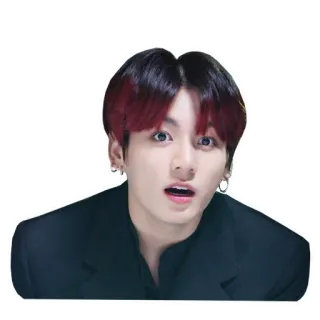😲 Jungkook kpop, musica, cantante, ritratto, celebrità, bts telegram sticker