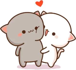 😘 chat, amour, mignon, adorable, coeur, bisou, dessin animé telegram sticker