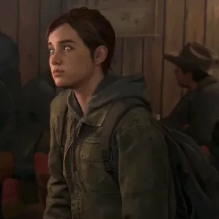 🪶 Ellie The Last of Us Part II видеоигра, персонаж, апокалипсис, tlou telegram sticker