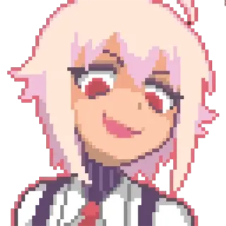 😅 anime, pixel art, character, illustration telegram sticker