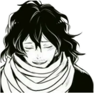 😊 Shota Aizawa My Hero Academia anime, manga, eraserhead, sleepy, teacher telegram sticker