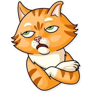 🙄 gato, adesivo, gato laranja, animal de estimação, animal, desenho animado, felino telegram sticker