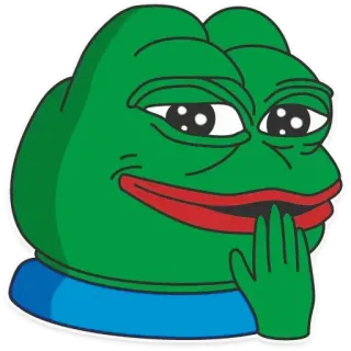 😉 Pepe the Frog Meme, Rana, Internet, Expresión, Caricatura telegram sticker