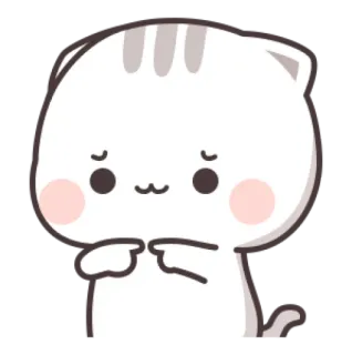 😣 cat, cute, animal, sticker whatsapp sticker