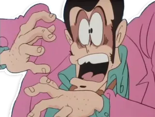 😱 Arsène Lupin III Lupin the 3rd Аниме, Манга, Арсен Люпен III, Люпен III, Мультфильм, Смешной whatsapp sticker