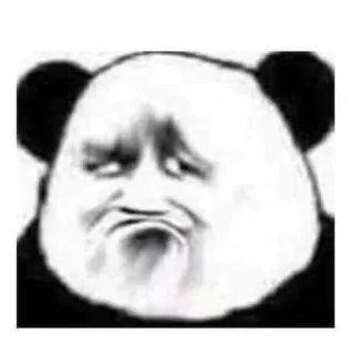 ☹️ Panda, Meme, Traurig, Lustig, Tier, Süß telegram sticker