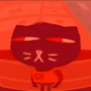 😑 Mae Borowski Night in the Woods Katze, Videospiel, Cartoon, Anthropomorph, Sticker telegram sticker