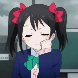 🎈 Nico Yazawa Love Live! Anime, Cartoon, Mädchen, Figur telegram sticker