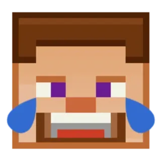 😂 Steve Minecraft Minecraft, Steve, emoji, pixel art, video game, funny telegram sticker