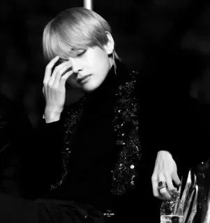 ⚜ V 뷔, BTS, K팝, 가수, 아이돌 whatsapp sticker