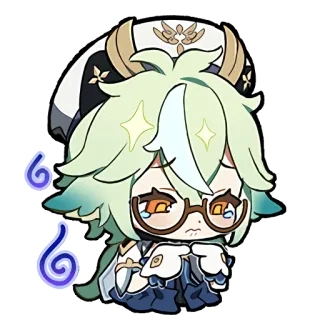 😓 Sucrose Genshin Impact Sucrose, Genshin Impact, anime, video game, cute whatsapp sticker