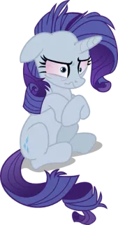 😖 Rarity My Little Pony Пони, Единорог, Мультфильм, My Little Pony, Рарити telegram sticker