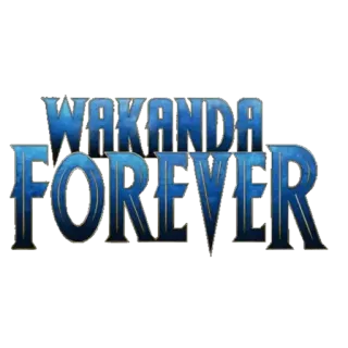 💫 Wakanda Forever WAKANDA FOREVER Wakanda, Wakanda Forever, Marvel, film, super-héros telegram sticker