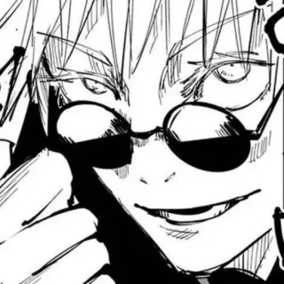 😎 Gojo Satoru Jujutsu Kaisen Anime, Manga, Gojo Satoru, Jujutsu Kaisen, Personnage, Lunettes whatsapp sticker