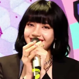 🍸 Lisa K-pop, cantor, Blackpink, música, ídolo whatsapp sticker