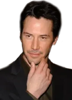 🤔 Keanu Reeves Keanu Reeves, actor, celebrity, portrait, man, film, movie star telegram sticker