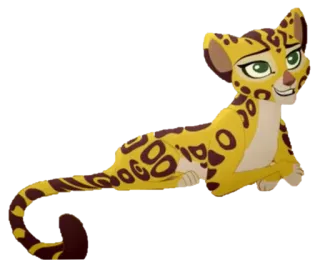 🙂 Fuli The Lion Guard guépard, léopard, animal, dessin animé, la garde du roi lion, Fuli telegram sticker