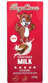 🍫 Doge DogeChoco
NEW!
Chocolate
MILK
GOURMET
ARTISAN TRADITION 1892
125g pies, czekolada, mleko, gourmet, jedzenie, kreskówka telegram sticker