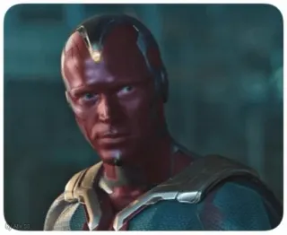 🙄 Vision ヴィジョン, マーベル, スーパーヒーロー, アベンジャーズ, アンドロイド telegram sticker