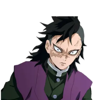 😠 Genya Shinazugawa Demon Slayer Anime, Demon Slayer, Genya Shinazugawa, Enojado, Manga, Personaje whatsapp sticker