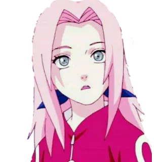 😮 Sakura Haruno Naruto sakura haruno, naruto, anime, manga, kreskówka, postać, fanart telegram sticker