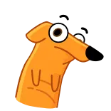🤔 Cartoon, Hund, Tier, Lustig, Süß, Meme telegram sticker