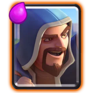 👾 Wizard Clash Royale videojuego, personaje, mago, magia, Clash Royale whatsapp sticker