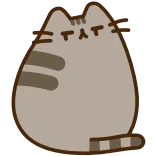 😒 Pusheen pusheen, chat, mignon, dessin animé whatsapp sticker
