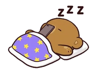 😘 ZZZ นอน, กำลังนอน, หมี, zzz, เหนื่อย telegram sticker