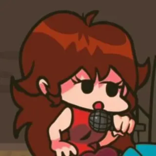 🍬 Girlfriend Friday Night Funkin' dziewczyna, friday night funkin', fnf, gra wideo, postać, muzyka telegram sticker