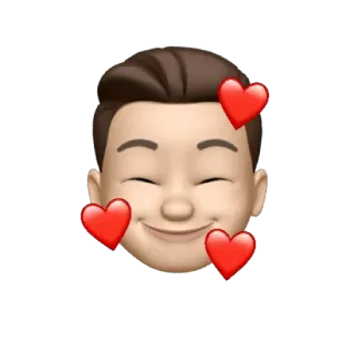 🥰 emoji, hearts, love, memoji, face telegram sticker