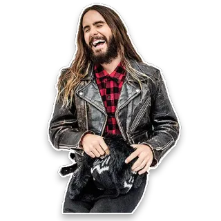 😆 Jared Leto man, person, actor, smile telegram sticker