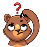Boris the Bear telegram stickers