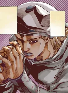 😭 Johnny Joestar JoJo's Bizarre Adventure อนิเมะ, มังงะ, โจโจ้, ตัวละคร, ภาพประกอบ telegram sticker