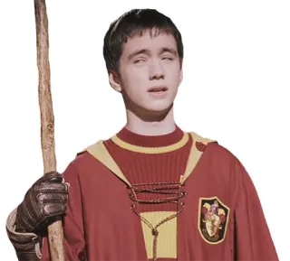 🙄 Neville Longbottom Harry Potter ハリー・ポッター, ネビル・ロングボトム, グリフィンドール, クィディッチ telegram sticker