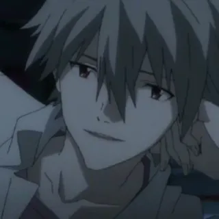 🙃 Kaworu Nagisa Neon Genesis Evangelion アニメ, キャラクター, 渚カヲル, 新世紀エヴァンゲリオン telegram sticker