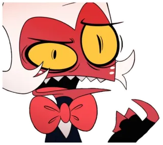😣 Moxxie Helluva Boss мультфильм, Helluva Boss, Мокси, Имп, анимация, демон telegram sticker
