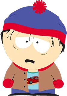 🤢 Stan Marsh South Park dessin animé, animé, série télé, comédie, personnage, fan, South Park whatsapp sticker