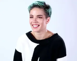 🍒 Halsey cantor, compositor, Halsey, celebridade, artista pop, retrato, pessoa whatsapp sticker