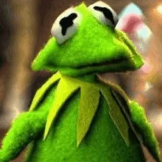 😐 Kermit Kermit the Frog, Muppets, Frog, Meme, Green, Jim Henson, Funny telegram sticker