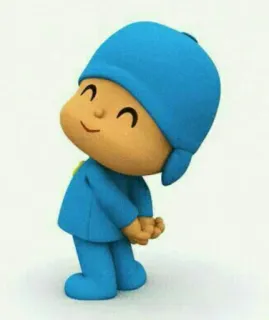 💙 Pocoyo Мультфильм, Персонаж, Ребенок, Милый, Дружелюбный telegram sticker