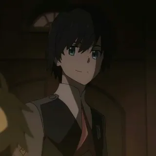 🦋 Hiro Darling in the Franxx Anime, Postać, Męski, Portret telegram sticker