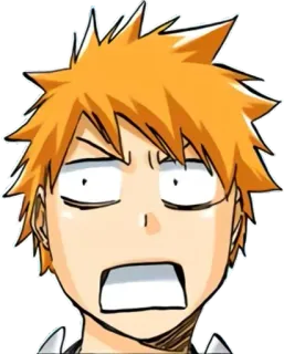 🤯 Ichigo Kurosaki Bleach Anime, Manga, Ichigo, Bleach, Postać whatsapp sticker